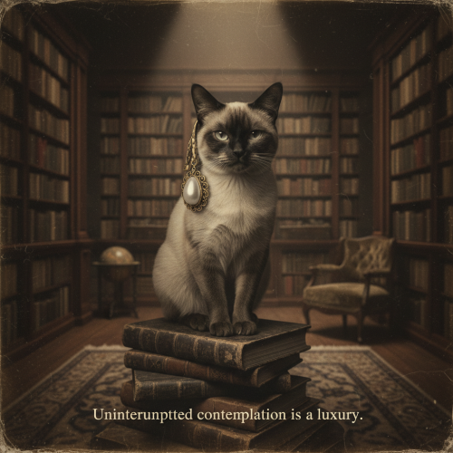 Uninterrupted contemplation is a luxury.