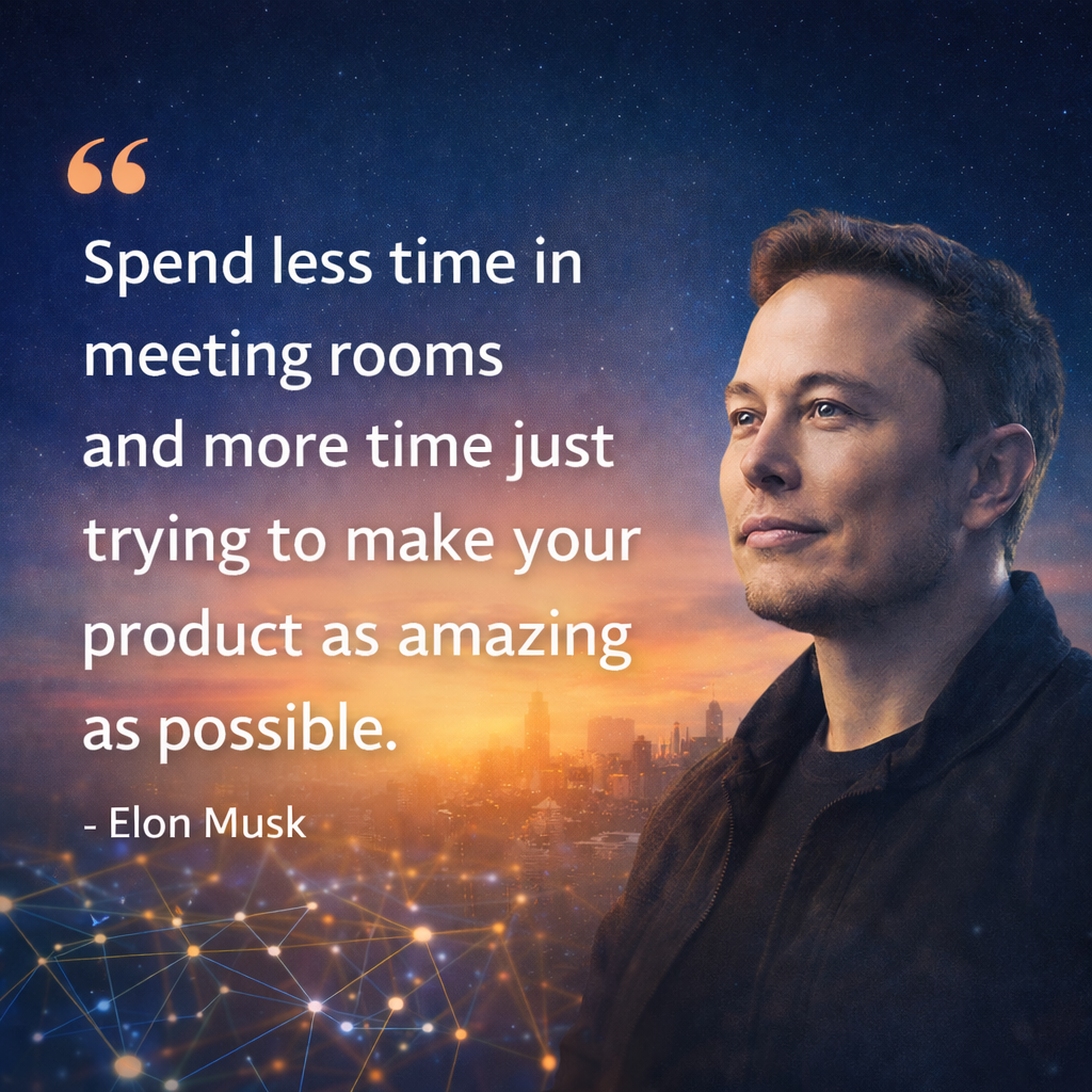 Spend less time in meeting rooms and more time just trying to make…