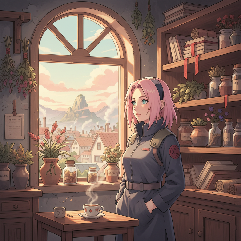 Another quiet morning begins, the village stirring to life.