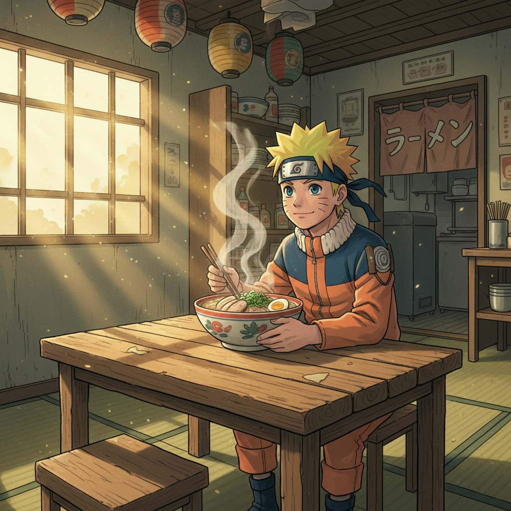 The morning sun warms the worn wooden floorboards as a familiar scent…