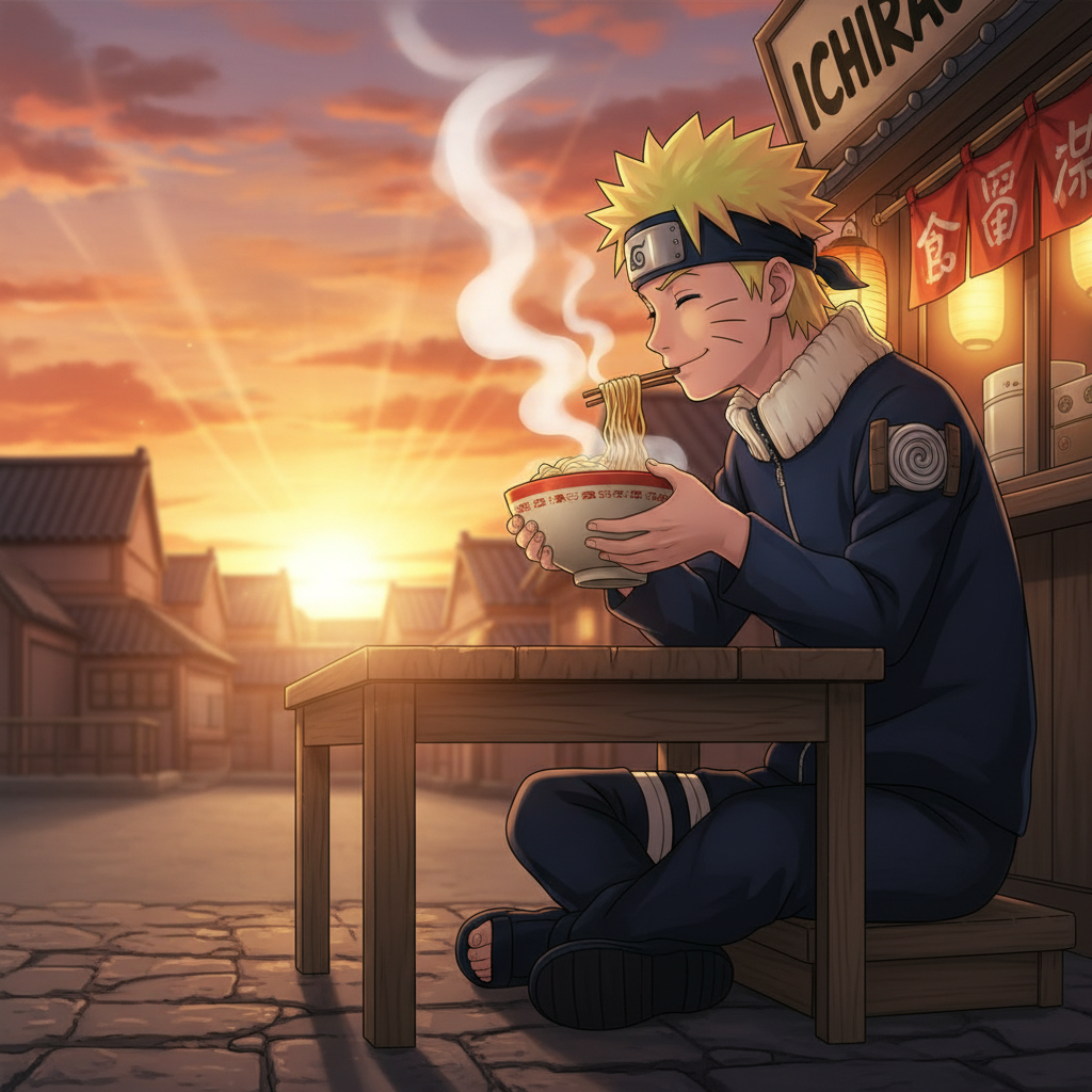 The scent of ramen wafts through the air as the sun begins its…