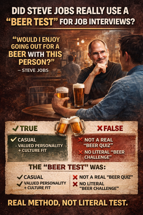 “Would I enjoy going out for a beer with this person?” and whether he…
