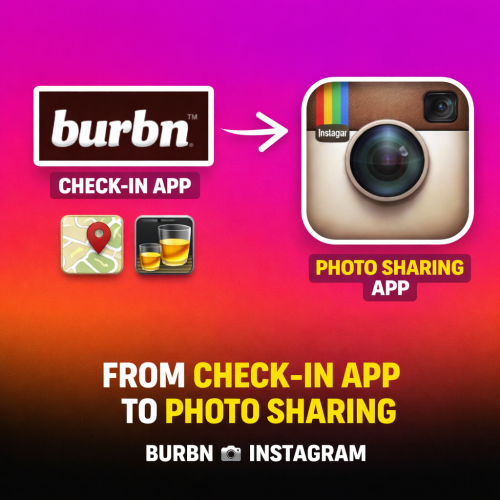 2010: Burbn launched as a check-in app.