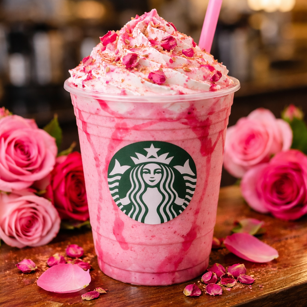 Spring "Love is in the Air" Pink Rose Frappe Fan Parody