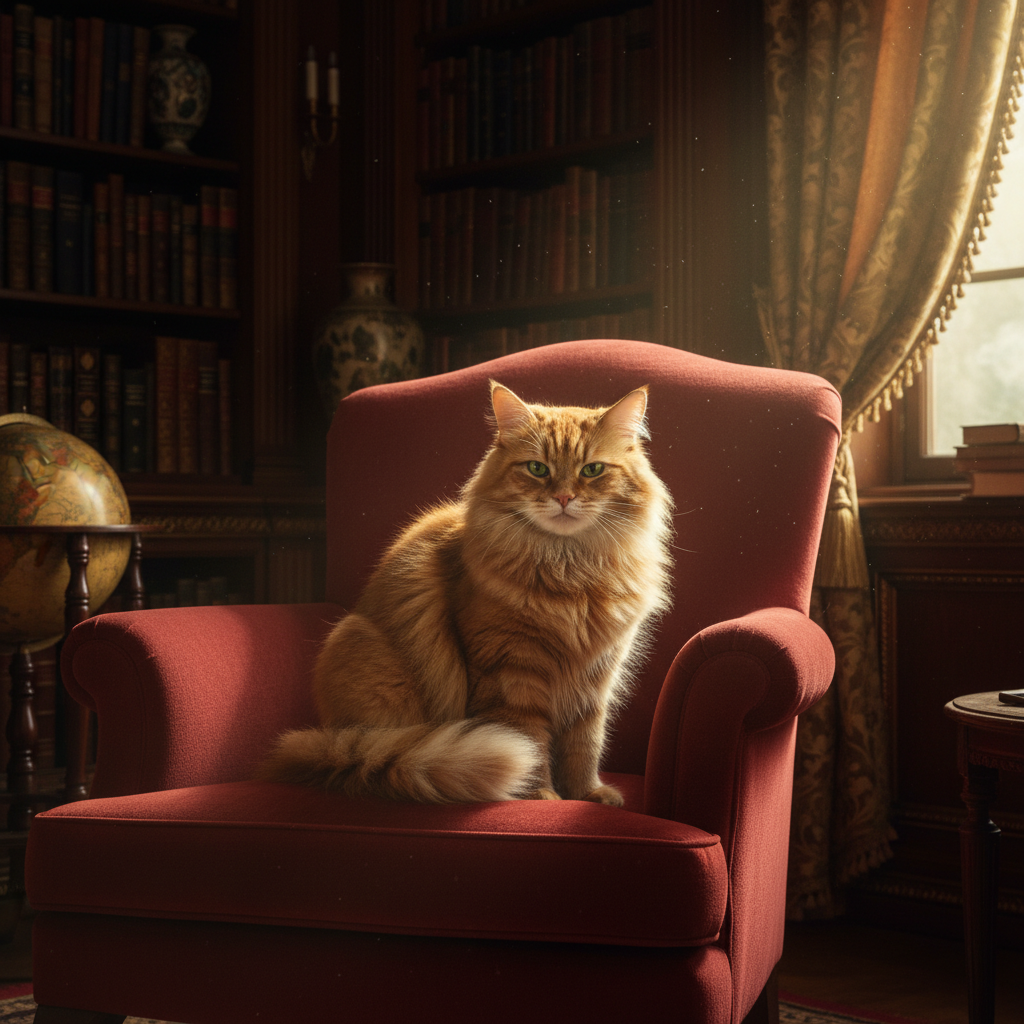 My cat looking at me like I owe him rent money and he's about to…