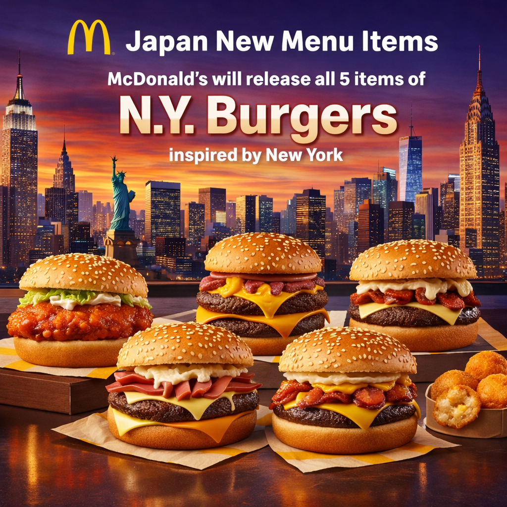 JAPAN NEW MENU ITEMS 🇯🇵🍔 McDonald’s presents: N.Y.
