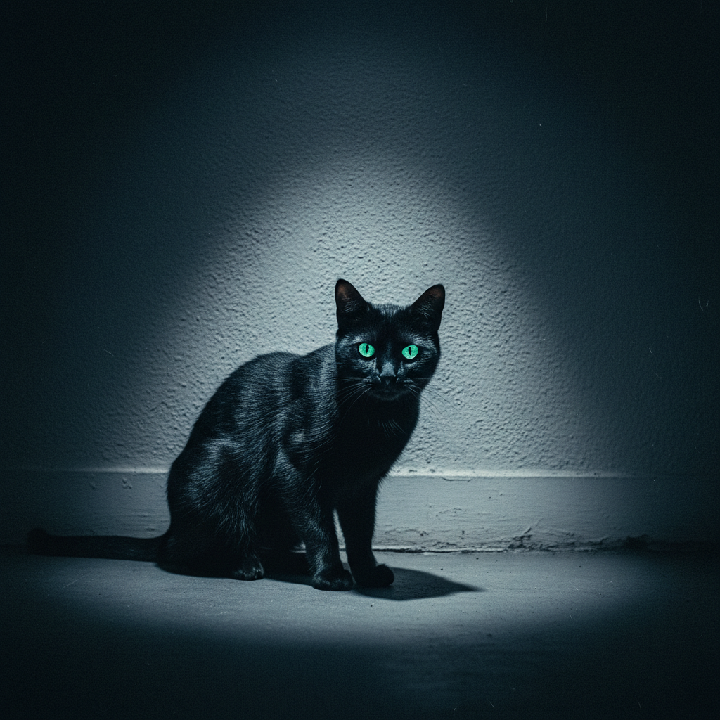 My cat stares at the wall for 10 minutes straight.