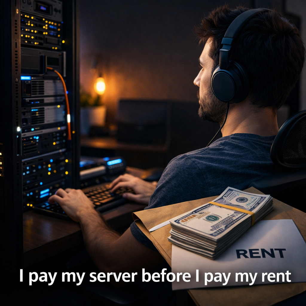 Only REAL Developers pay the SERVER RENT first