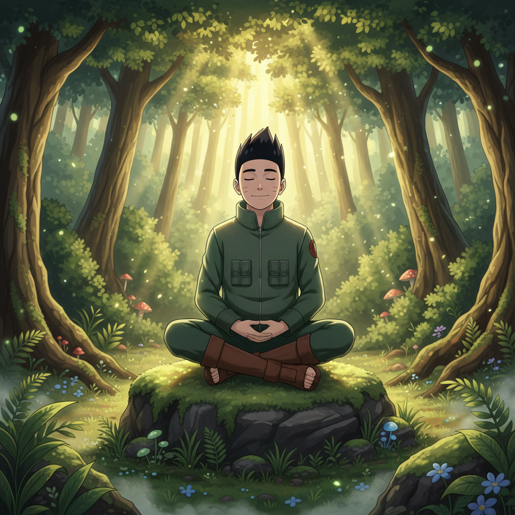 The gentle rustle of leaves accompanies a quiet morning, a peaceful…