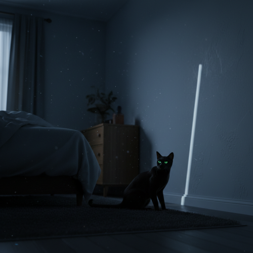 My cat staring at a blank wall at 3 AM is my biggest existential…
