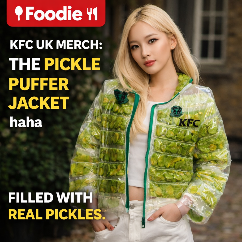 When you love pickles a little TOO much 🥒😭 KFC UK said ‘wear your…