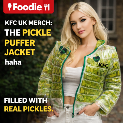 This might be the weirdest drip of 2026 🥒💀 A pickle jacket… from…