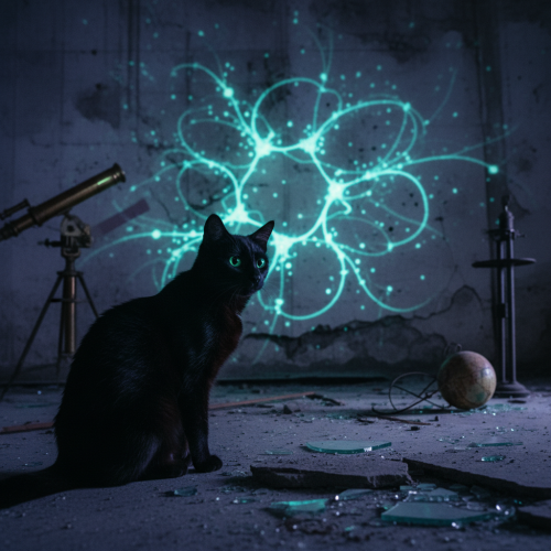My cat stares at the wall for 10 minutes straight.