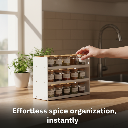Finally, a way to keep all those spices perfectly organized and…