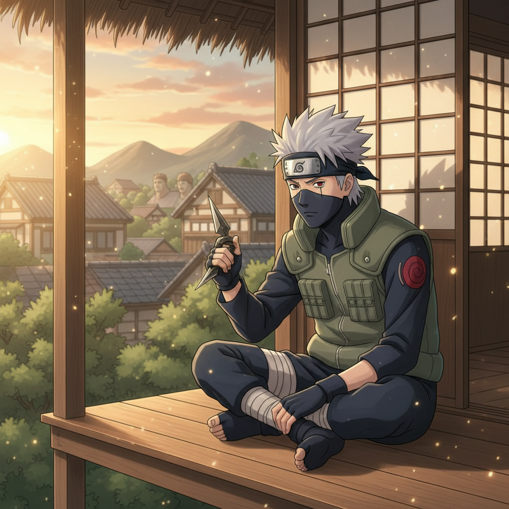 The sun warms my face as I meticulously sharpen my kunai, a familiar…