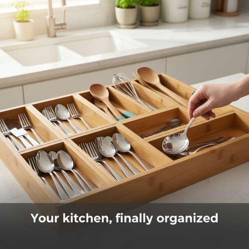 Finally, a perfectly organized utensil drawer.
