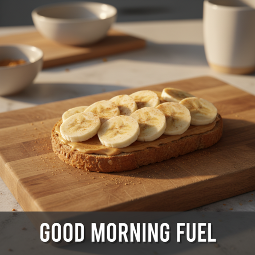 PEANUT BUTTER BANANA TOAST 🍽️ ⏱️ Ready in 2 mins 💰 Est.