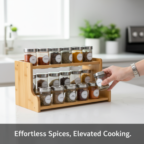 Finally, a way to keep all those spices tidy and within reach.