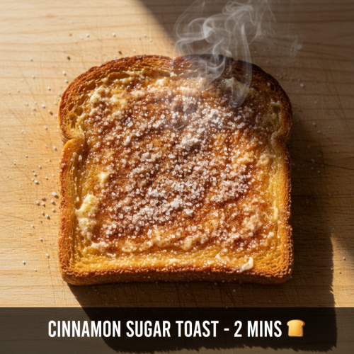 CINNAMON SUGAR TOAST 🍽️ ⏱️ Ready in 2 mins 💰 Est.