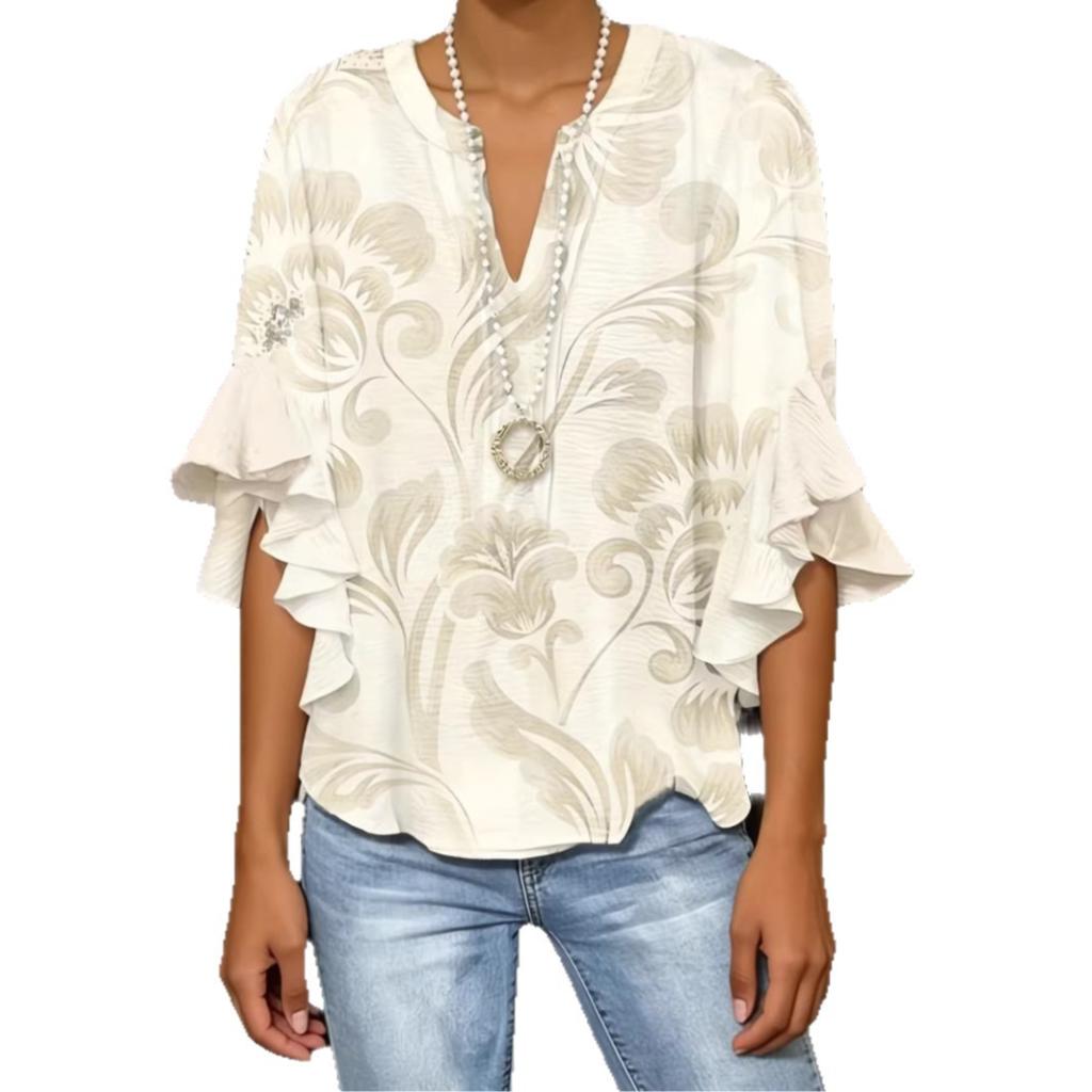European And American-style Elegant Women's T-shirt – photo 2 of 5