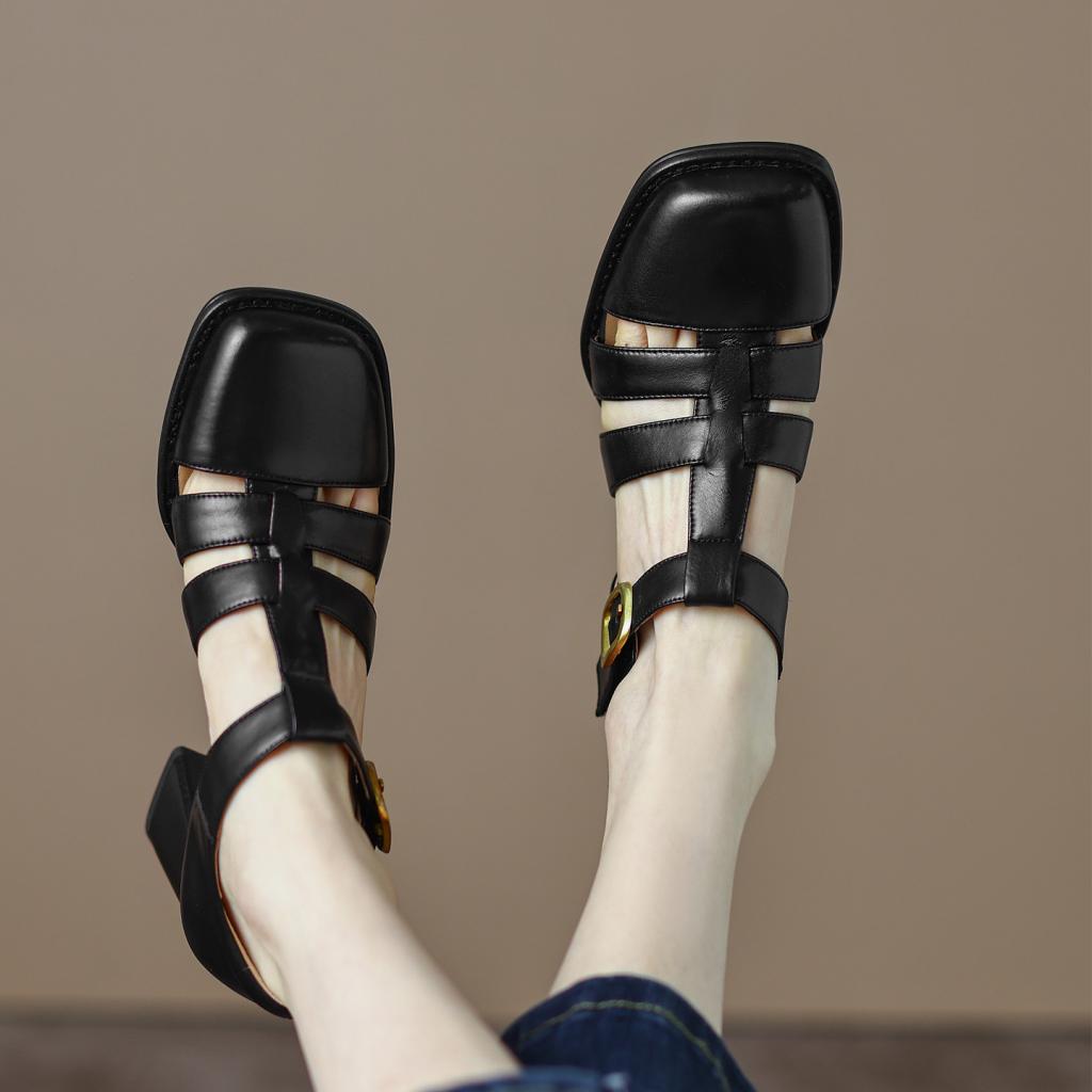 Baotou Hollow-out Sandals Women's Vintage – photo 2 of 5