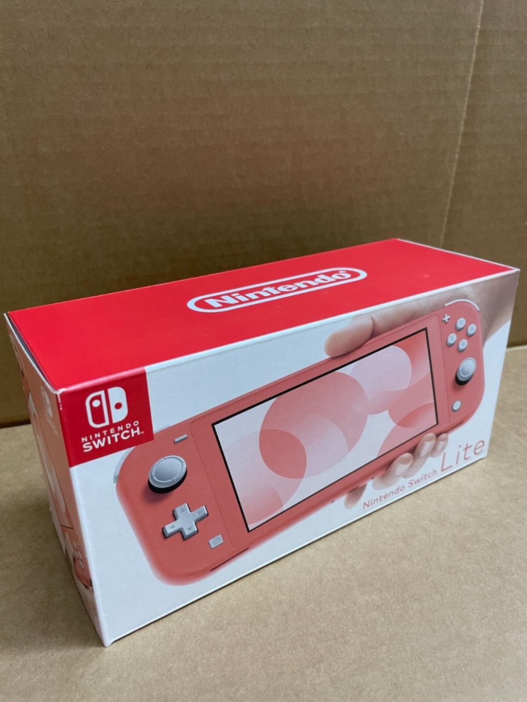 Nintendo Switch Lite - Coral Pink - Priority Mail  Same-Day Shipping 2-3 Day NEW