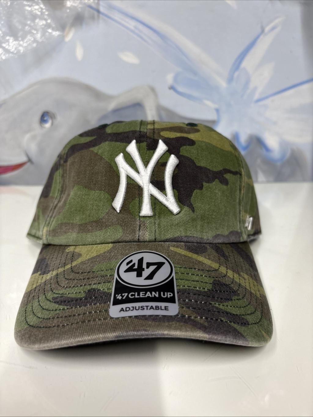 New York Yankees '47 Brand Camo Clean Up Adjustable Dad Hat – photo 3 of 3
