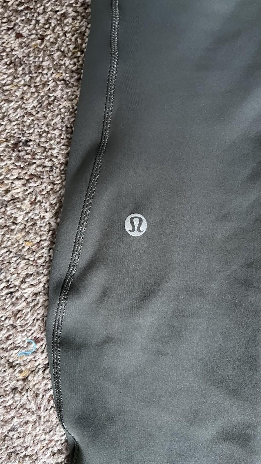 Lululemon Dark Gray High-Rise Ankle Leggings Size 8 Pockets Reflective Accents – photo 3 of 3