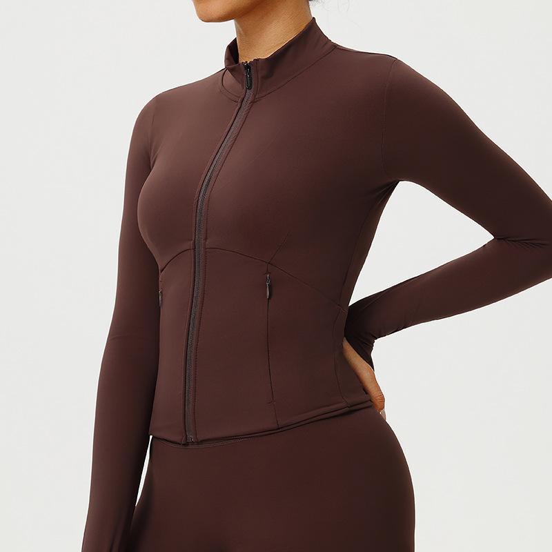 Womens Yoga Outerwear Sun-protection Jacket Slim-fit And Quick-drying – photo 3 of 3