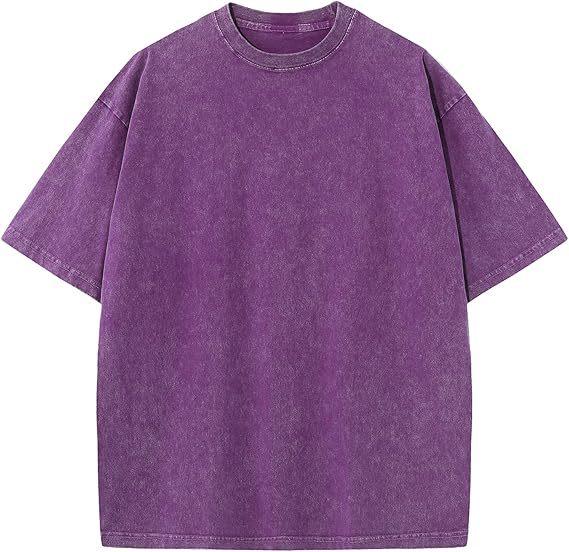 220g American Water-washed Vintage-style T-shirt With Digital Direct-to-garment Short Sleeves – photo 2 of 3