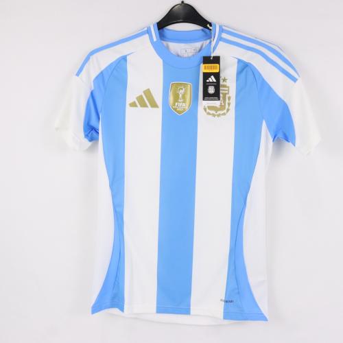 Adidas Argentina 2024 Home Soccer Jersey In White & Blue Burst Men's Size Small