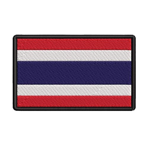 Thailand Flag Patch Embroidered Iron-on Badge DIY Applique