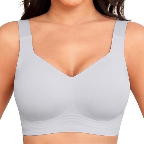 Plus-size Jelly-gel Thin, Seamless, Wireless Womens Bra