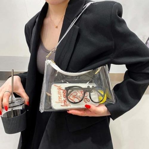 Transparent Jelly Bag New Crescent-shaped PVC Bag
