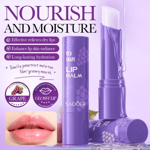All-English SADOER Green Grape Fruit Moisturizing Lip Balm