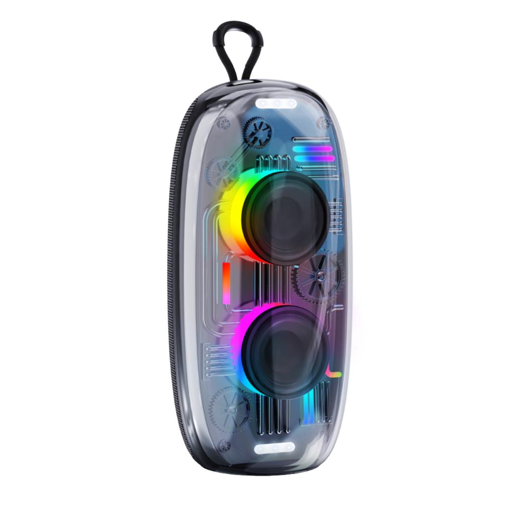 KP-825 大人気Bluetoothスピーカー クールなRGBアンビエントライト ポータブルアウトドア 防水 コンパクト デスクトップスピーカー