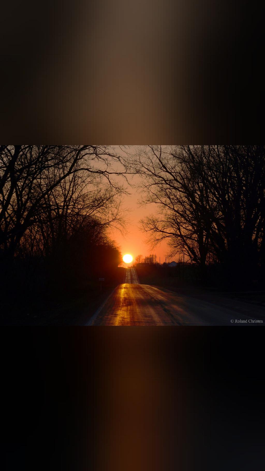 we are so small A Picturesque Equinox Sunset What's that at the end…