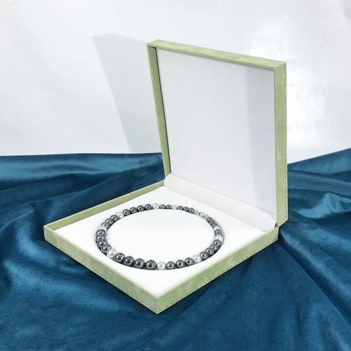 Thickened Right-angled Raised-edge Printed Jewelry Boxstylish