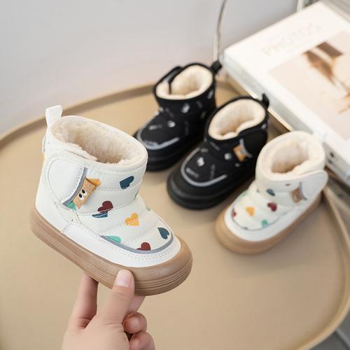 キッズ用防水滑り止め防寒コットンブーツ