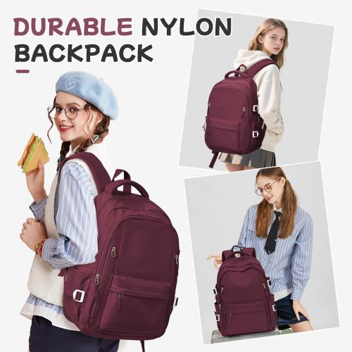 Simple Versatile Nylon Large-capacity Travel Backpack