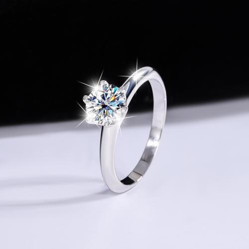 Six-prong Moissanite Ring For Women