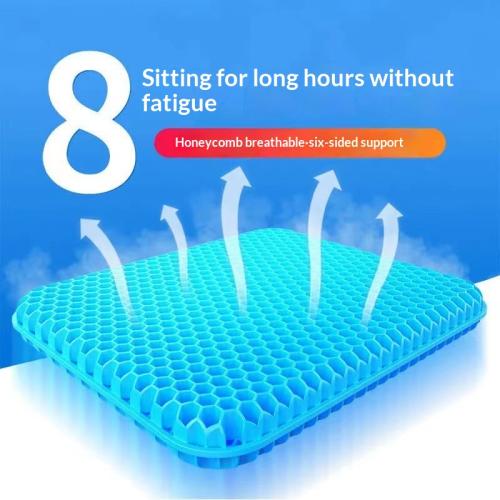 Gel Seat Cushion Summer Breathable Ice Pad Honeycomb Car Seat Soft Cooling Cushion