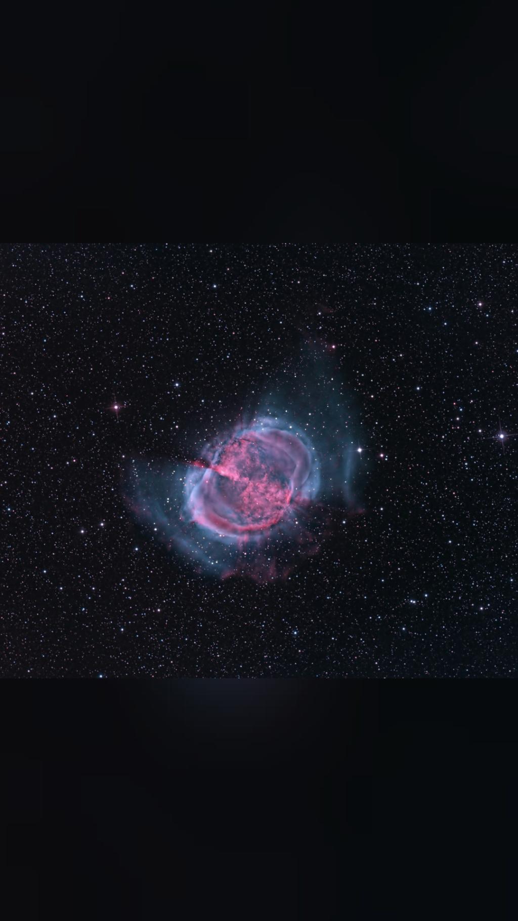 your daily awe M27: The Dumbbell Nebula The first hint of what will…
