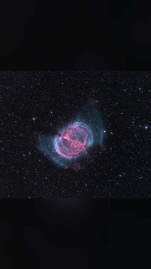 your daily awe M27: The Dumbbell Nebula The first hint of what will…