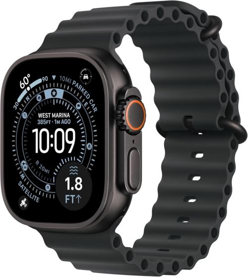Apple Watch Ultra 3 49mm GPS + Cell Black Titanium w/ Black Ocean Band MF0J4LW/A