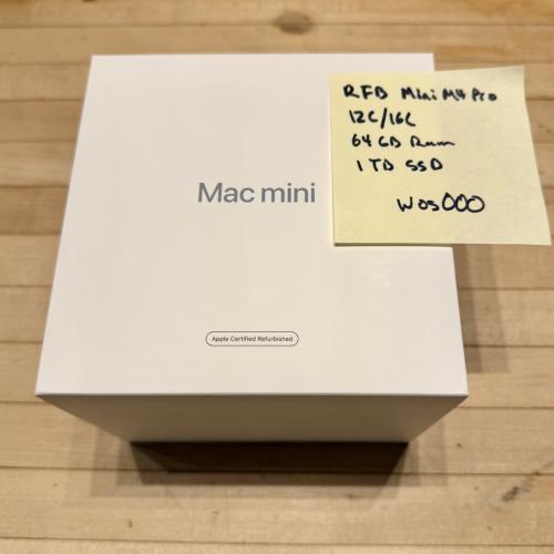 Sealed Mac Mini M4 Pro 12C CPU 16C GPU 64GB 1TB SSD RFB G1JV3LL/A Free Shipping!