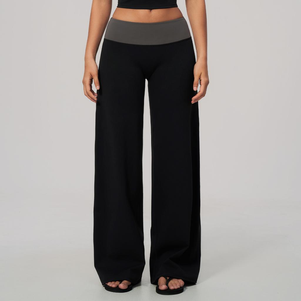 Fashionable Waist Hugging High Waisted And Hip Lifting Micro Flared Yoga Pants