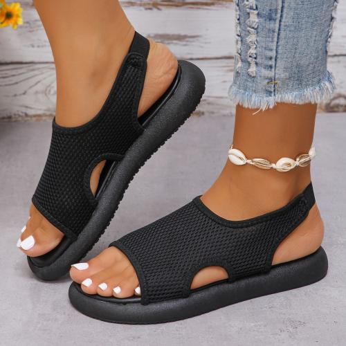 Fish-mouth Casual Fashion Sandals Womens Large-size Sporty Style