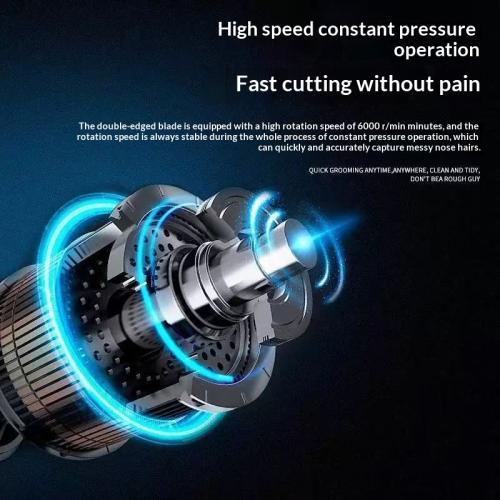 Factory Direct Sales Electric Nose Hair Trimmer For Home Use, Portable, Low-Noise, Dual-Blade Hea…