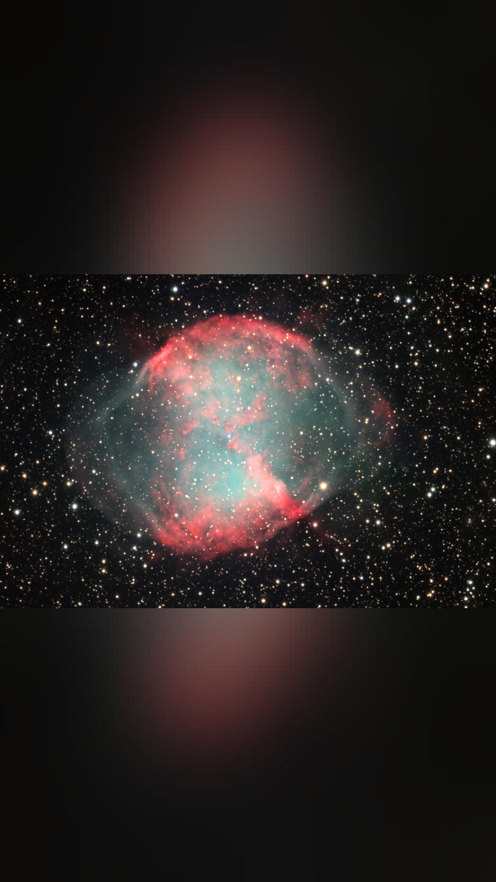 space never disappoints M27: The Dumbbell Nebula The first hint of…